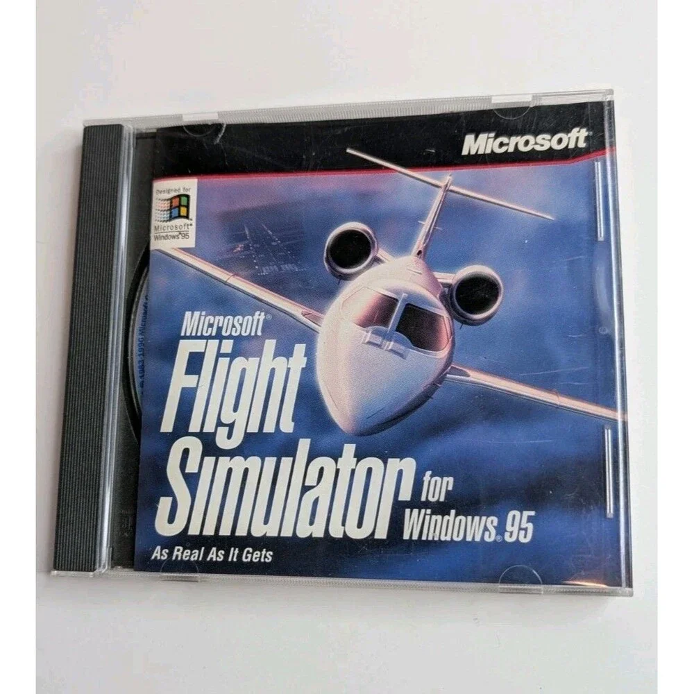 Microsoft Flight Simulator Win95 & CART Precision Racing PC CD Lot w/Keys